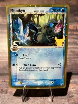 Pokemon TCG Mimikyu SWSH136 Black Star Promo Card Celebrations 25th - Image 1