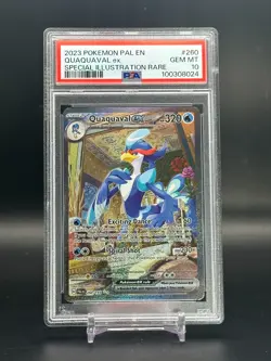 PSA 10 GEM MINT Quaquaval ex Paldea Evolved Full Art Holo Pokemon Card 260/193 - Image 1