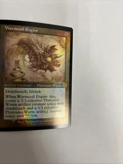 Wurmcoil Engine Schematic Foil Card #126 MTG LP - Image 2