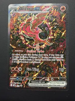 Pokemon EX Foil Card Lot Mega Charizard X Oricorio MEP EN English 2 cards lot - Image 3