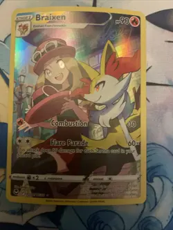 Braixen TG01/TG30 Swsh12: Silver Tempest Trainer Gallery Holo Pokemon Card - Image 1