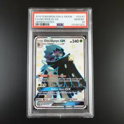 PSA 10 Decidueye GX SV47/SV94 Pokemon Hidden Fates Holo Graded Card - Image 1