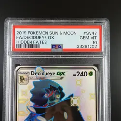 PSA 10 Decidueye GX SV47/SV94 Pokemon Hidden Fates Holo Graded Card - Image 2