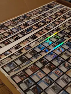 7 Uncut Sheets! Lot Of LOTR TCG Inc FOIL RARE Realms Of The Elf-Lords 840+ Cards - Image 4