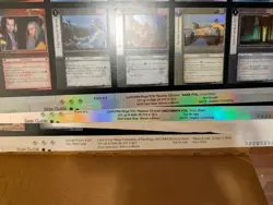 7 Uncut Sheets! Lot Of LOTR TCG Inc FOIL RARE Realms Of The Elf-Lords 840+ Cards - Image 5
