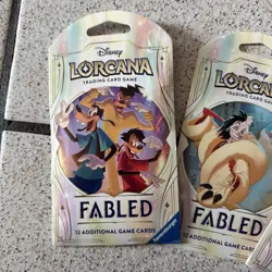 Disney Lorcana Trading Card Game Fabled Booster Pack Set Of 3 - Image 2