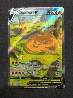 Pokemon TCG Charizard v SWSH260 Sword & Shield Promo Card Near Mint Condition - Image 1