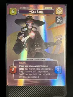 "Star Wars Unlimited" Showcase Card - Cad Bane - Image 1