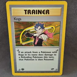 Pokemon TCG Koga Gym Challenge 19/132 Trainer Holo Rare Unlimited Card - Image 1