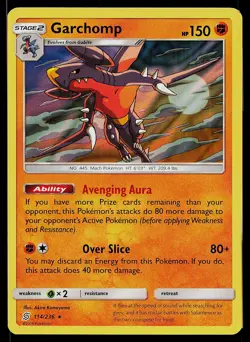 Pokemon Card Unified Minds Garchomp 114/236 Rare Holo - Image 1