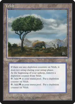 Veldt (MP) #363 Ice Age Rare Land Reserved List Magic Gathering card MTG - Image 1