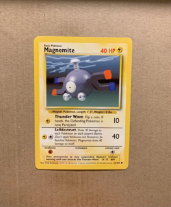Magnemite 53/102 Base Set - Common Pokemon Card - NM/Mint - Image 1