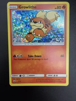 Growlithe 1/12 McDonalds 2018 Promo Holo Rare Pokemon Card LP - Image 3