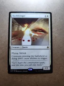 Hushbringer Throne of Eldraine Card 018/269 MTG LP Regular Rare - Image 1