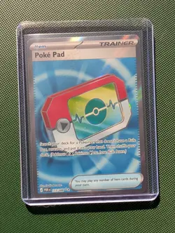 Pokemon Perfect Order Poke pad Trainer Card Full Art Ultra Rare 113/088 Rosa's + - Image 2