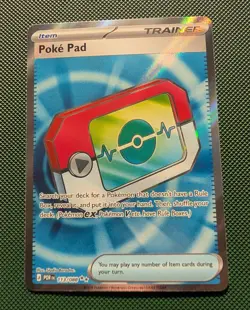 Pokemon Perfect Order Poke pad Trainer Card Full Art Ultra Rare 113/088 Rosa's + - Image 3