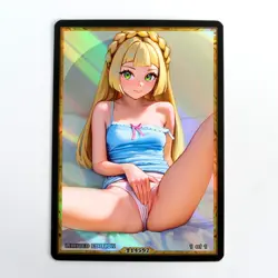 LILLIE Waifu Anime Card LIMITED 1/1 Custom TCG Holo Goddess Story ACG T14597 - Image 1