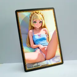 LILLIE Waifu Anime Card LIMITED 1/1 Custom TCG Holo Goddess Story ACG T14597 - Image 2