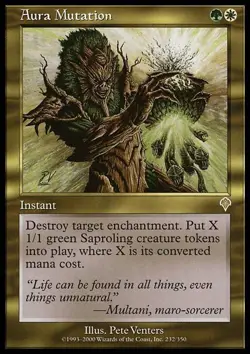 1x Aura Mutation Heavy Play MTG Magic - Kid Icarus - - Image 1