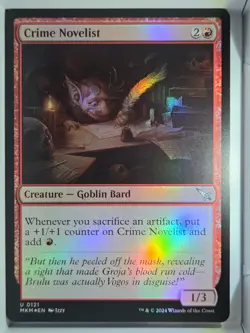 Crime Novelist (Foil) - U121 - MTG - Murders at Karlov Manor (MKM) - Image 1