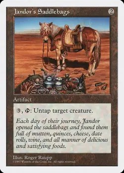 Jandor's Saddlebags 1x MtG 5th Edition PLAYED - Image 1