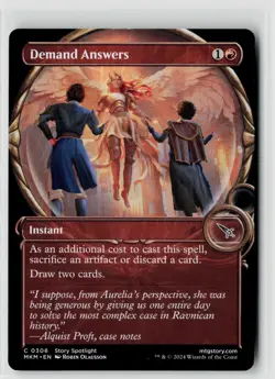 MTG Murders At Karlov Manor Demand Answers (Showcase) x4 NM Common - Image 1