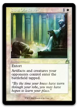 Blind Obedience (Retro Frame) #303 (Foil) (NM) Ravnica Remastered RVR Magic MTG - Image 1