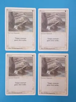 MTG 4x Lance x4 MP Revised Edition Magic Playset - Image 1