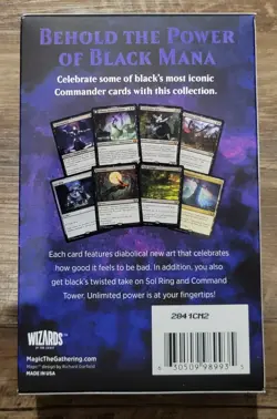 2021 NEW & FACTORY SEALED MTG Commander Collection Black, MT-NM - Image 2