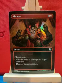 Abrade FOIL (Borderless) - Innistrad Remastered - Common - NM - MTG - Image 1
