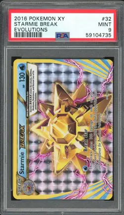 STARMIE BREAK 16/108 EVOLUTIONS POKEMON PSA 9 MINT - Image 1