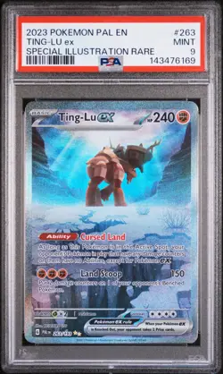 Ting-Lu Ex Special Illustration Rare Pokemon Pal En-Paldea Evolved #263 PSA 9 - Image 1