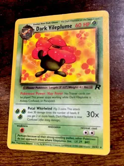 Dark Vileplume 30/82 Regular – Team Rocket - Pokemon TCG NM. 1999/2000. 60 HP - Image 1