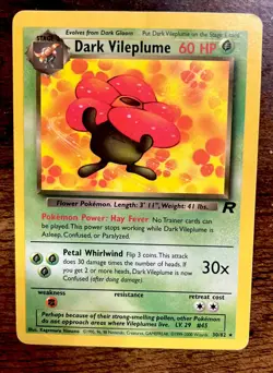 Dark Vileplume 30/82 Regular – Team Rocket - Pokemon TCG NM. 1999/2000. 60 HP - Image 2