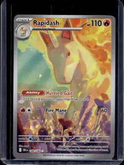 2025 Pokemon Destined Rivals Rapidash #189/182 - Image 1