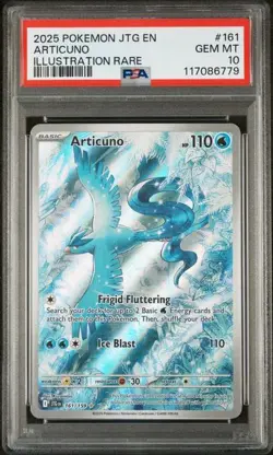 PSA 10 GEM Articuno Journey Together Illustration Rare Pokemon Holo 161/159 - Image 1
