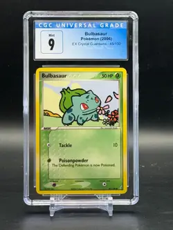 CGC 9 Mint Bulbasaur EX Crystal Guardians Common Pokemon 45/100 - Image 1