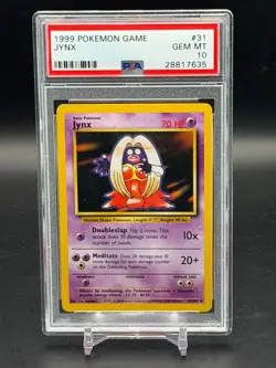 PSA 10 GEM MINT Jynx Base Set Unlimited 1999 Pokemon WOTC 31/102 - Image 1