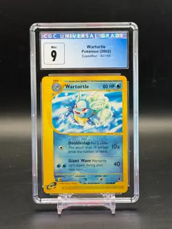 CGC 9 Mint Wartortle Expedition Base Set Uncommon Pokemon 92/165 - Image 1