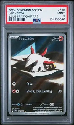 PSA 9 MINT Surging Sparks Illustration Rare Holo 2024 Pokemon 196/191 - Image 1