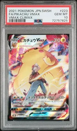 PSA 10 GEM MINT Pikachu VMAX Climax Full Art Holo Japanese 2021 Pokemon 223/184 - Image 1