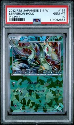 PSA 10 GEM MINT Serperior Holo Promo Japanese BW 2012 Pokemon 198/BW-P - Image 1