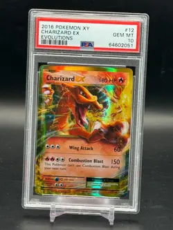 PSA 10 GEM MINT Charizard EX Evolutions Holo Rare 2016 Pokemon 12/108 - Image 1
