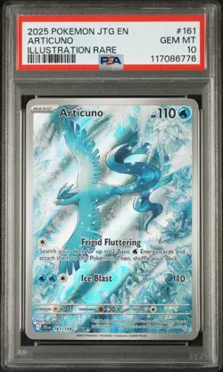 PSA 10 GEM MINT Articuno Journey Together Holo Illustration Rare Pokemon 161/159 - Image 1