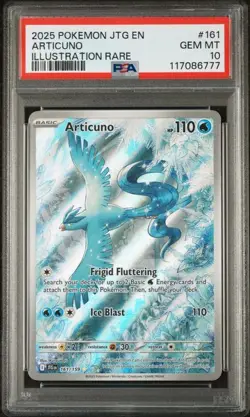 PSA 10 GEM MINT Articuno Journey Together Illustration Holo Rare Pokemon 161/159 - Image 1