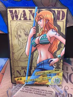 One Piece AR Carddass Nami Wanted! No. 02-08 Berry Match 2011 Bandai - Image 1