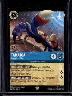 2025 Disney Lorcana Archazia's Island Tamatoa Happy As A Clam #162/204 - Image 1