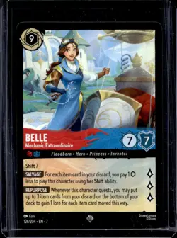 2025 Disney Lorcana Archazia's Island Belle Mechanic Extraordinaire #126/204 - Image 1