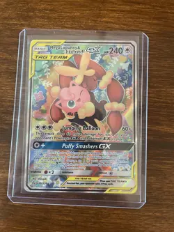 Pokemon Mega Lopunny & Jigglypuff GX Alt Full Art 226/236 Cosmic Eclipse Holo 2… - Image 1
