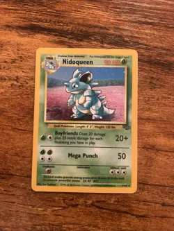 Pokemon TCG Nidoqueen Jungle 7/64 Holo Unlimited Holo Rare - Image 1